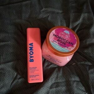 BYOMA Face Mist and Tree Hut Moroccan Rose Scrub Duo